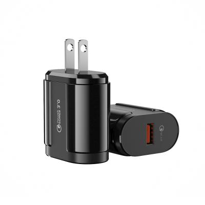 중국 18W Mobile Phone Charger Travel Charger Quick QC 3.0 USB Wall Charger For Mobile Phones 판매용