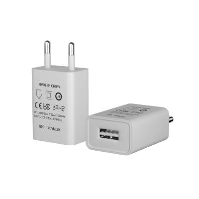 China Mobile Phone Tablet MP3 GPS EU Plug Travel Charger 5V 1A USB Single USB Wall Charger for sale