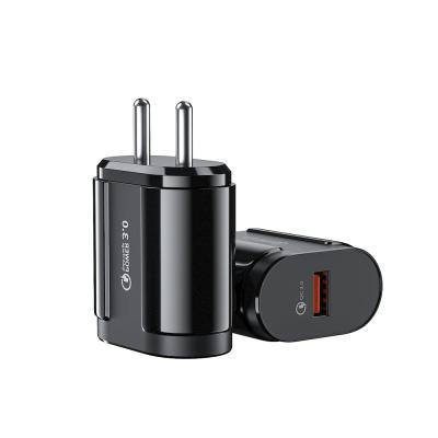 Κίνα Mobile Phone 5V 3A USB Phone Charger Quick Travel QC3.0 Charger For India προς πώληση