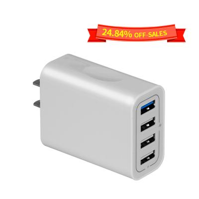 China Quick Charge 3.0, Portable USB Wall Charger, 40W Mobile Phone 4 Port [3.0+2.4A] USB Wall Charger Adapter for iPhone, /Samsung/Pad and More en venta