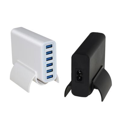 China Smart Mobile Phone Tablet MP3 GPS 6 USB Port 60w 5V 2.4a Mobile Phone Charger Usb Wall Charger Station for sale