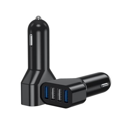 China Mobile Phone 4 Port USB Car Charger With 2 Port QC 3.0 Fast Charger 48W Car Charger For Smart Phone for sale