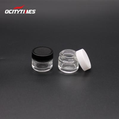 China Custom Consumer Electronics 3.5g Concentrate Concentrate Container Luxury Glass Bottle Jar for sale