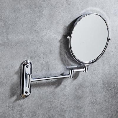 China Modern Wall Mounted Double Sided Folding Bathroom Mirror 3 X Makeup Mirror for sale