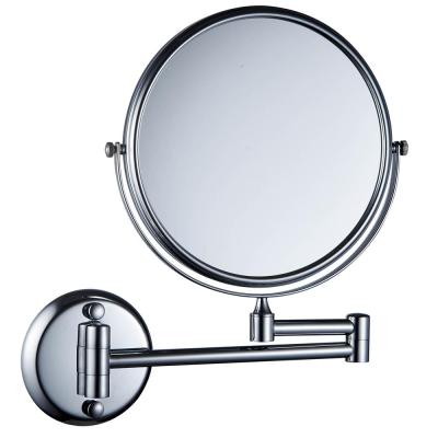 China Modern Wall Mounted Double Sided Folding Bathroom Mirror 3 X Makeup Mirror for sale