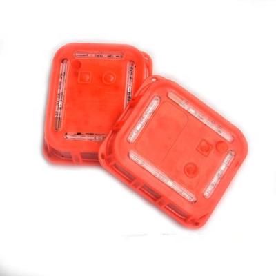 China New Design PC Square Emergency LED Road Flare Magnetic Flashing Warning Light for sale