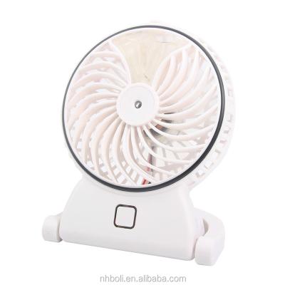 China High Quality Led Mini Humidifier Fan Hand Mist Spray Fan for sale