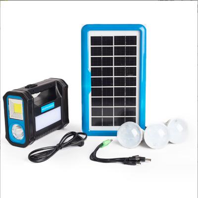 China Garden HB1921 Solar System Light Household Power Generation Small System  One Drag Three  outdoor LED Solar Lights for sale