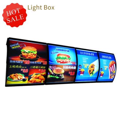 China Restaurants Aluminum Frame Advertising Led Light Box Led Light Box Small Menu Lightbox Small Fast Food For Restaurant for sale