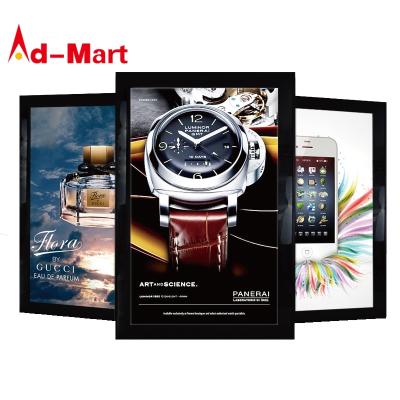 China Advertising Clothes Shop Retail Snap Display Fashion Wrist Watch Frame Advertising Ultra Thin Acrylic LED Light Box for sale