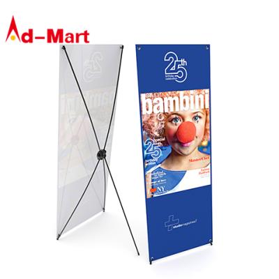 China Iron Customized 60 X 160 Cm Or 80 X 180 Cm Stand Banner X Banner Display For Exhibition for sale