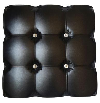 China Sound Proof Soft Bed Headboard Leather And Foam Board With Crystal for sale