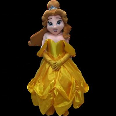 China Adult Belle Mascot Belle Princess Mascot Super Soft Plush Character Movie Cartoon Costume For Christmas Party for sale