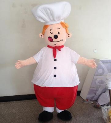 China Super Soft Plush Good Quality Clerk Chef Mascot Costume for sale