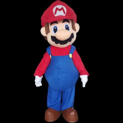 China High Quality Soft Plush Super Mario Mascot Costume for sale