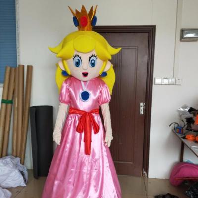 China Lovely super soft plush peach princess mascot costume for adult for sale