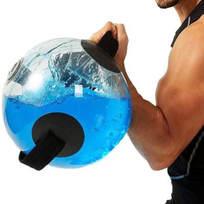 China ZJ Standard Durable Customized Adjustable LOGO Ball Shape Weightlifting Ball Aqua Bag 5-30kg Fitness Accessories for sale