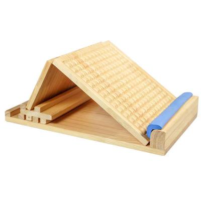 China ZJFIT Durable Adjustable Wooden Peg And Foot Stretching Board Oblique Stretch Plate for sale