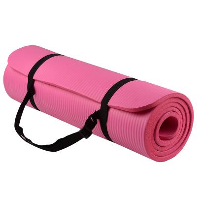 China ZJ Eco-friendly Anti Tear NBR Gymnastics Yoga Pilates Mat , Non Slip Exercise Mat For Yoga for sale