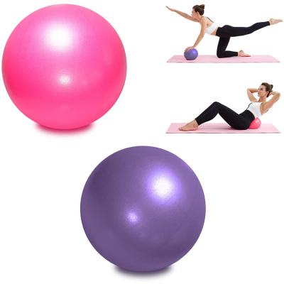 China Durable / ZJFIT Stand 25Cm Custom Logo Small Eco Friendly Explosion Proof PVC Around Fitness Mini Yoga Pilates Ball for sale