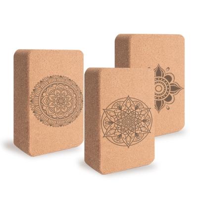 China Inch 3x6x9 Logo Recyclable Cork Yoga Block Wholesale Eco-Friendly From ZJFIT Custom Made for sale