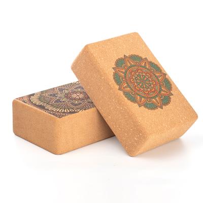 China ZJFIT 3*6*9 Inch Natural Organic Yoga Block Cork Yoga Brick Custom Made Eco-Friendly High Quality Eco-Friendly Fitness for sale