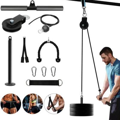 China Durable/Easy to Carry Fitness Pulley Cable Machine Attachment System Arm Biceps Triceps Blaster Hand Strength Training Home Gym Workout Equipment for sale