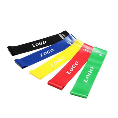 China Durable/Eco-Friendly Hot Sale Latex Fitted Heavy Duty Booty Resistance Loop Exercise Bands Logo Resistance Band Set Custom Printed for sale