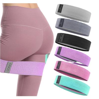 China Durable Elastic Band Gym Hip Loop Resistance Band Booty Exercise Bands Non Slip Fitness Exercise Yoga Cloth Resistance Bands for sale