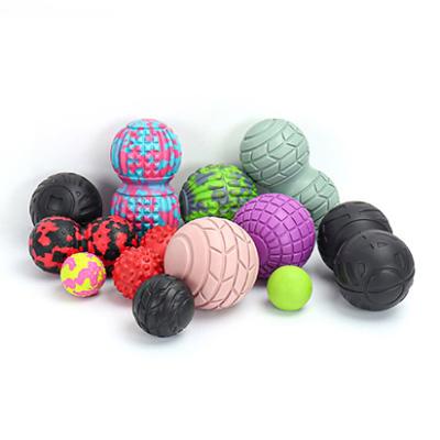 China ZJFIT High Quality Durable/Portable/Environmental Hot Selling Peanut Ball EVA Massage Ball Yoga Fitness Massage Track Ball for sale