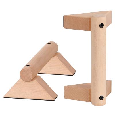 China Durable Environmental Protection//Portable Fitness Equipment Portable Lift Up Wooden Calisthenics Bar Parallettes Pull Up Bar Fitness Accessories for sale