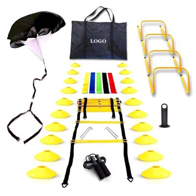 China Durable / Eco-Friendly ZJFIT Set Hot Selling Speed ​​Agility Training Kit Cones Ladder Fitness Equipment Sports Exercises Speed ​​Training Agility Ladder for sale