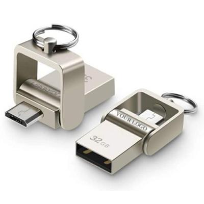 China Metal Top Selling TYPE OTG Flash Drive 8GB 16GB 32GB 64GB 128GB OTG Pendrive USB C Pendrive OTG USB 2.0 3.0 for sale