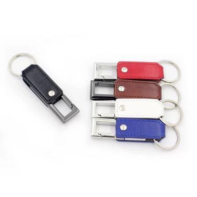 China Black brown leather pendrive with key chain style usb flash drive usb 2.0 stick 4GB 8GB 16GB 32GB 64GB for sale