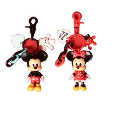 China Customized Cartoon Mickey Mouse Minnie Carton Bag Pendant Cute Cartoon Car Key Chain Accessories for sale