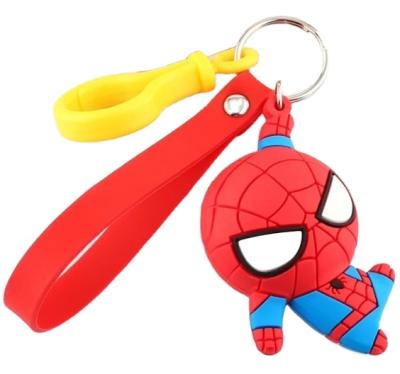 China Cartoon Avengers PVC Keychains Marvel Characters With All Super Heroes For Kid Children Boys Gift for sale