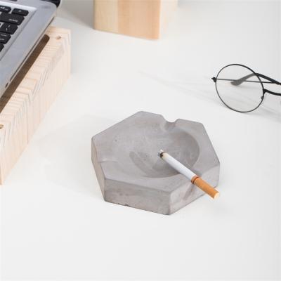 China Cheap modern decorative custom concrete ashtray factory direct sale items cigarette cigar smoking accessory for sale