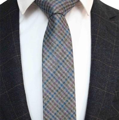 China Wholesale Solid Color Customization Breathable Woolen Casual Tie For Men Necktie Man for sale