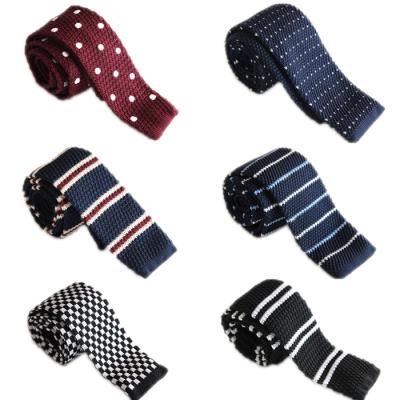 China Fashion Fashion Business Tights Customize Good Quality Skinny Embroidered Knitted Men's Tie for sale