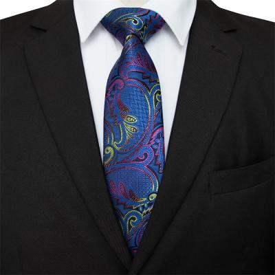 China Fashion Brand Custom Logo Fashion Green Polyester Men Necktie Jacquard Striped Neck Ties for sale