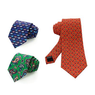 China Unique Wedding Neck Tie Fashion Design Casual Narrow Pattern Style Men's Neck Ties for sale