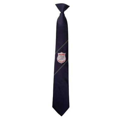 China Fashion new style is elegant and mature design school uniform clip tie with logo for sale