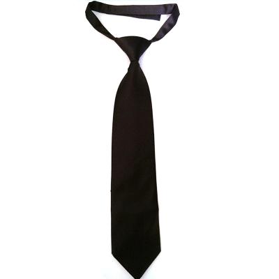 China Fashion New More Fashion And Elegance Custom Black Color Zipper Pre-tie Tie for sale