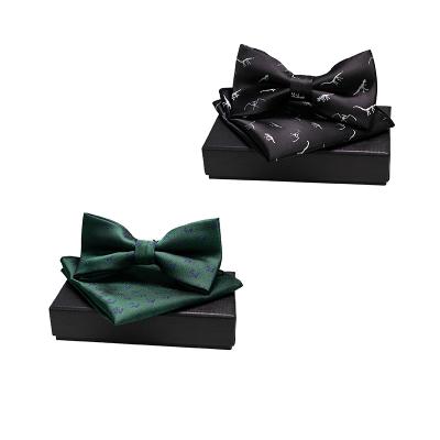 China Plain Custom Memorial Gifts Custom Printed Butterfly Bow Tie Bow Tie Gift Boxes for sale