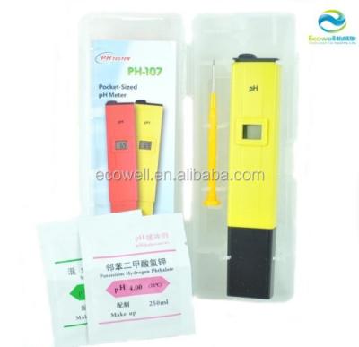 China Liquid Crystal Display Digital Handheld Liquid pH and Chlorine Testers, pH Meter Price EW-PH-2 for sale