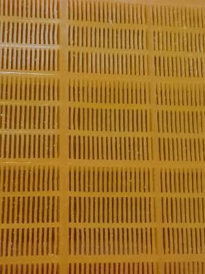 China 0.25mm diafragma Lanxess Pu Screen Mesh 840*1210mm  Polyurethane Screen Panel Te koop