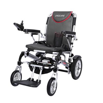 China Aluminum Alloy Frame Electric Wheelchair Intelligent Full Automatic Folding Portable Elderly Disabled Elderly Four Wheel Mobility Portable Scooter P for sale