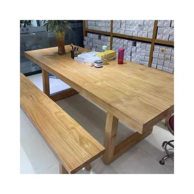 China (Size) Furniture Adjustable Luxury Top Dining Table Set Modern Slat Cherry Wood Dining Chairs Solid Wood Dining Table for sale