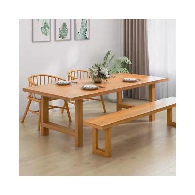 China (Size)Apartment Villa Furniture Dining Room Modern Design Adjustable Custom Wooden Dining Table Chair Set for sale