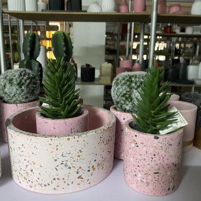 China Large Size Terrazzo Flower Pot / Bowl / Stand / Storage / Sustainable Tote / Small for sale